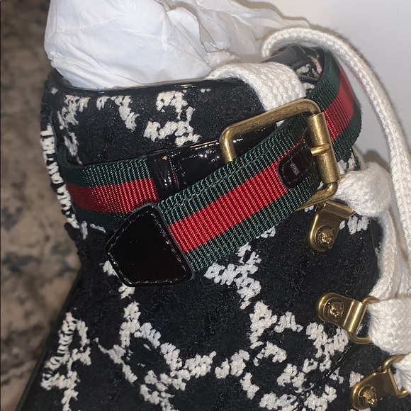 SOLd ! Gucci trip tweed boots 38.5 new - Picture 3 of 16